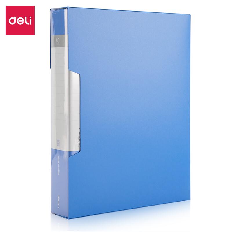Deli A4 Transparent Loose-Leaf File Folder