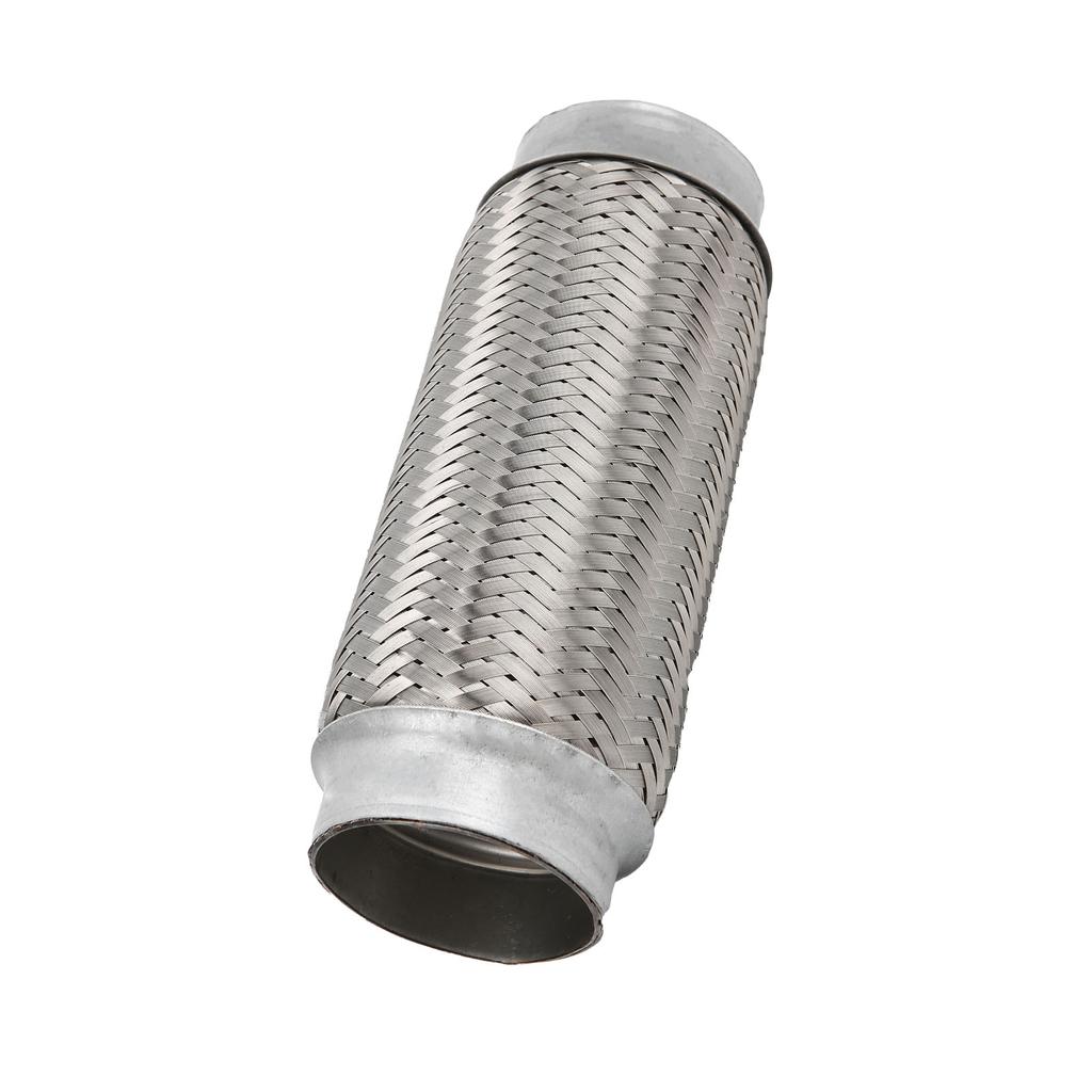 2.5x8in Exhaust Flex Pipe Stainless Steel Braid Flexible Joint Coupling Tube Universal for Car