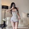True night sex underwear pure desire purple floral suspender skirt sexy lace temptation small breasts free pajamas women