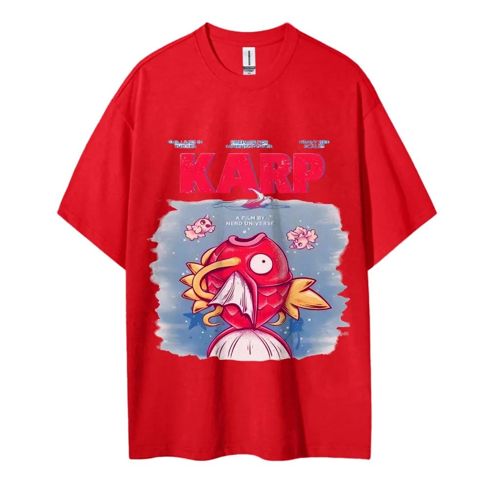 Pokemon Tshirt Mens Pure Cotton Casual  Round Neck Tshirt Short Sleeve Fashion Clothing Summer Sports Casual Short Sleeve Top