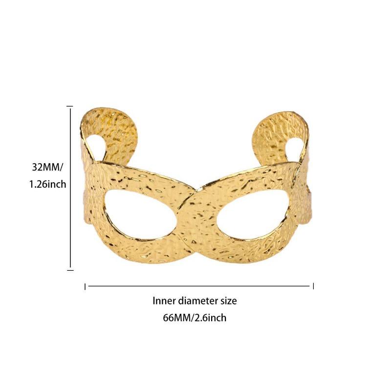 Personality Exaggerated Wide Version Feather Flower Opening Bracelet Women's Metal Wind Niche Versatile Light Luxury Jewelry