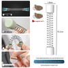 Magnetic Washing Machine Door Holder and Anti-Collision Buckle with Ventilation, Anti-Pinch Limiter, and Protective Door Stopper Sticker.
