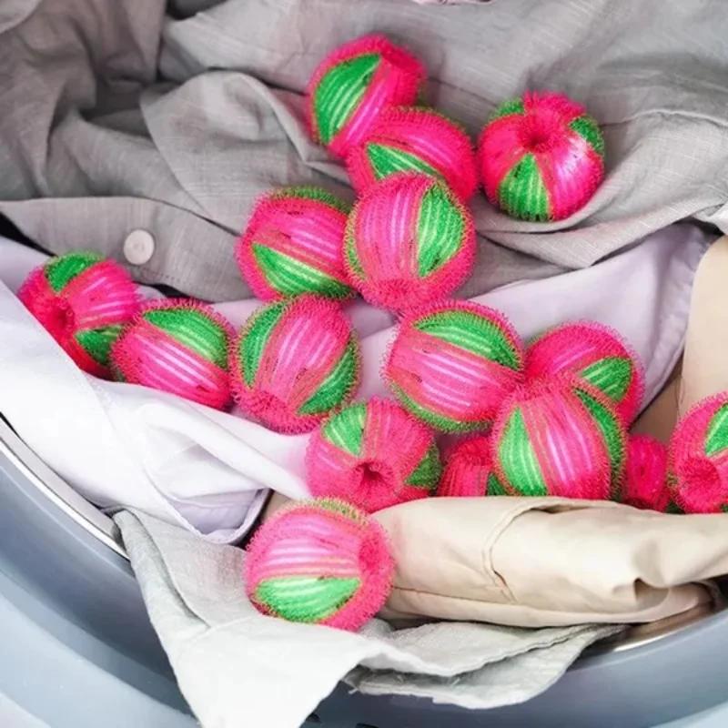 6/1pcs Washing Machine Filter Floating Lint Hair Remover Catcher Reusable Laundry Balls Dirty Collection Fluff Cleaning Balls