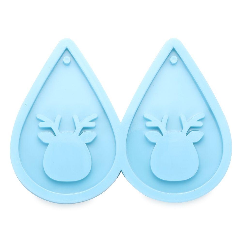 Tools Crystal UV Epoxy Resin Silicone Mould Earrings Resin Mold Merry Christmas Pendant Molds