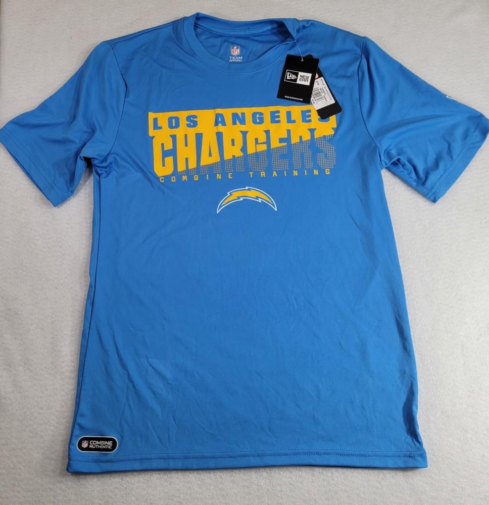 New Era NFL Los Angeles Chargers Combine Training Shirt Football Size M Men Unisex T-Shirt S