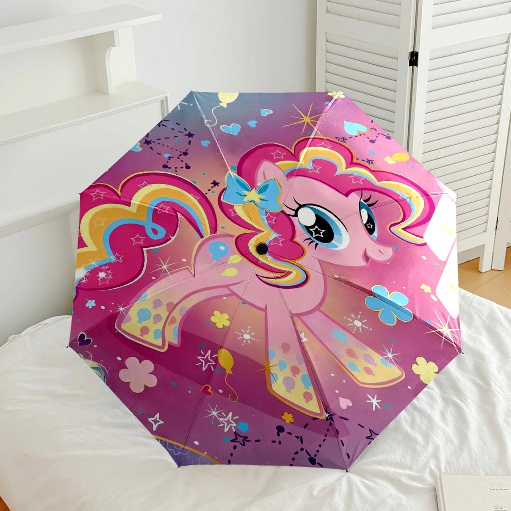 Unicorn Dreams In the Sky Compact Travel Automatic Umbrella Sturdy 8 Rib Shaft Compact Design All Season Use Fashionable Accessory