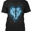 ZX Summer Bestseller Kingdom Hearts Graphic Tshirt  Official Game Character Design Heartshaped Pattern  Womens Cotton Shirt