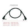 DC5521 to DC5521 Cable Cord,18AWG Male DC5.5mmx2.1mm Right Angle Power Adapter Wire for LED Light Speaker Laptops