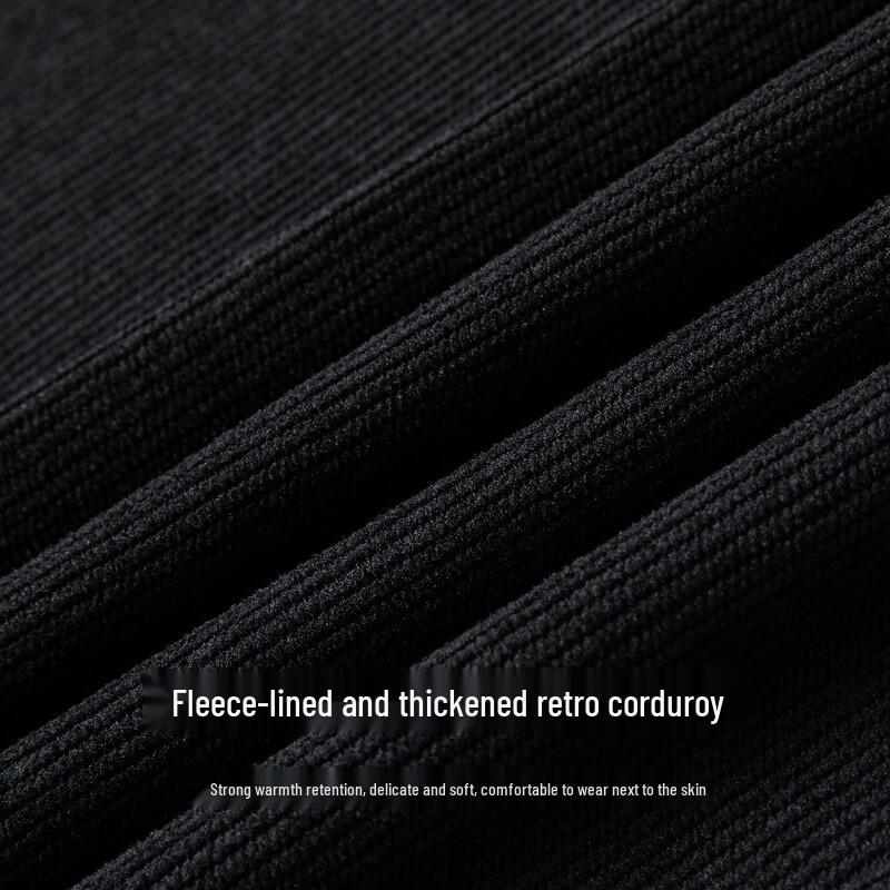 Men's Autumn/Winter Thickened Corduroy Straight Fit Casual Pants