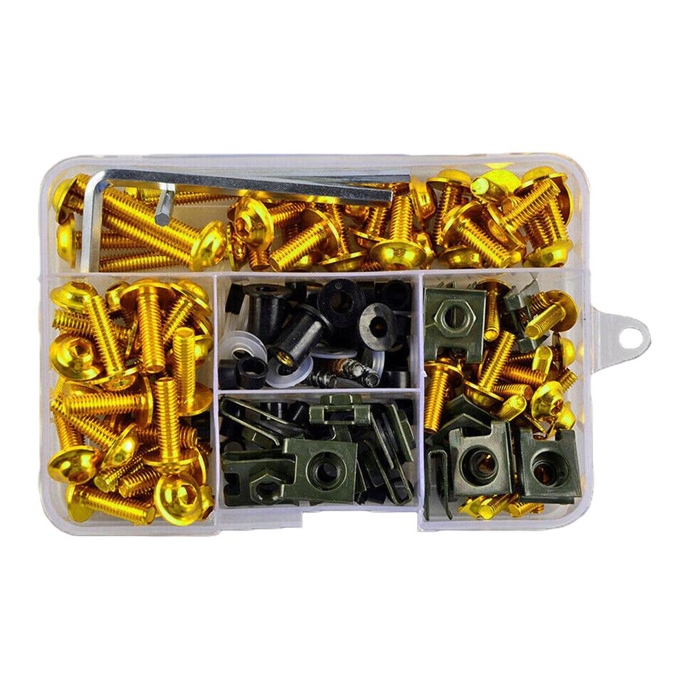 Installation Projects Modification Kit Vibrant Motorcycle Decoration Screws Motorcycle Accessories 177 Pieces Set