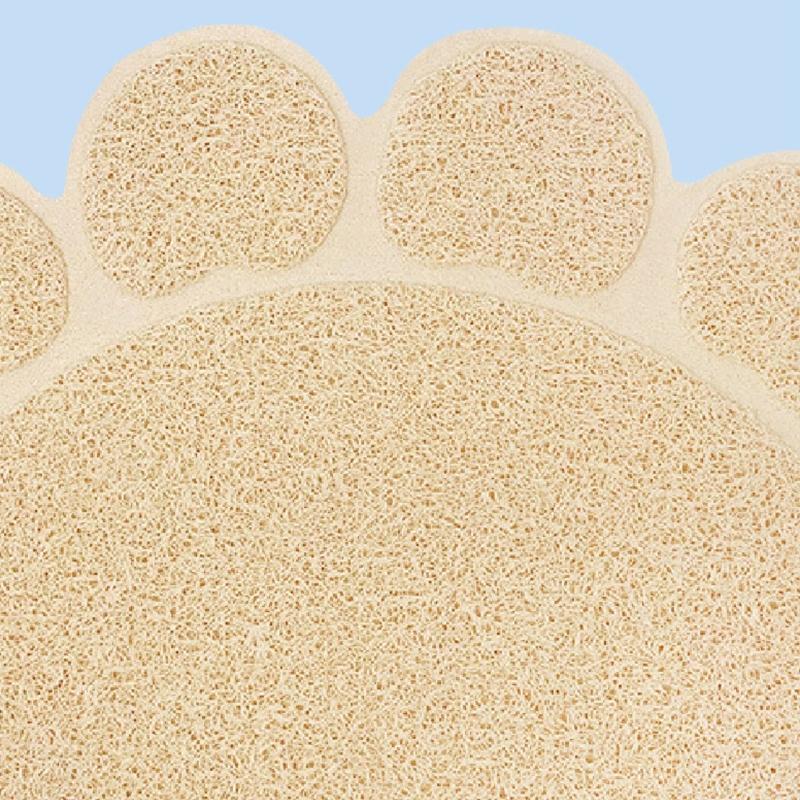 Cat Litter Mat Cat-Paw Shaped Waterproof Urine Proof Trapping Scatter Control Trapping Litter Mat Water Resistant