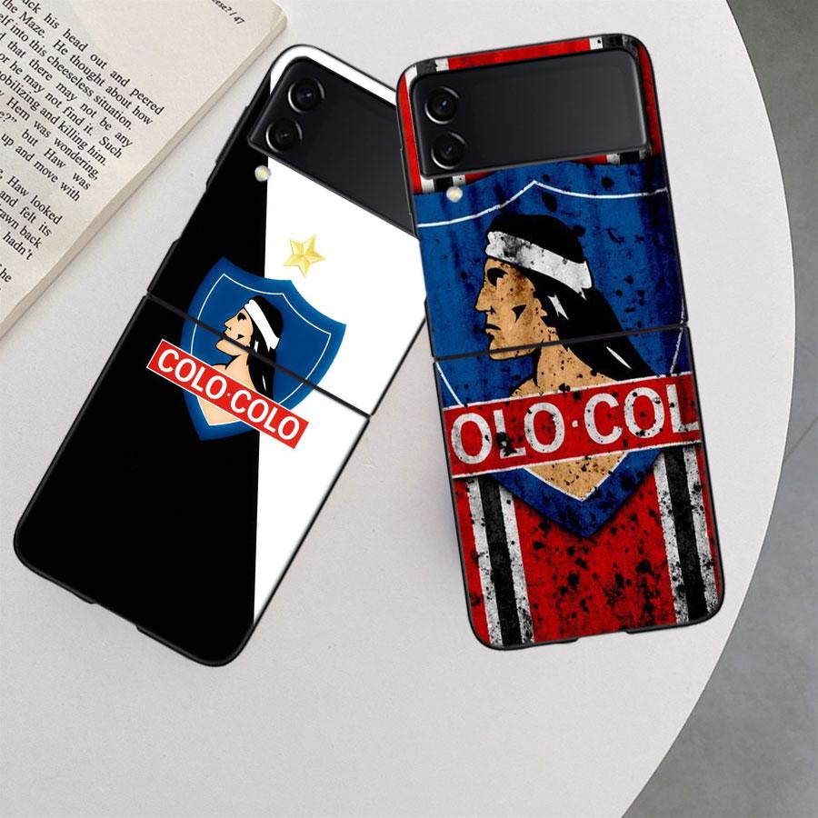 Club Social Y Deportivo Colo Phone Case For Samsung Z Flip 7 6 5G Galaxy Z Flip 5 4 3 Black Hard Cell Cover Luxury PC Shell Coq