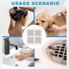 50Pcs Disposable Shower Drain Cover Hair Catcher, Disposable Floor Drain Sticker, Suit Sewer Filter Screen, Bathroom, Bathtub, Kitchen, Sink Floor