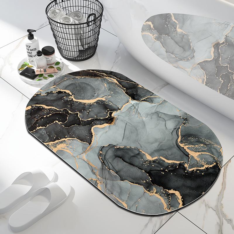 

Мягкий коврик для ванной Диатомовая земля Напольные коврики Коврики для ванной Супервпитывающий Туалетный ковер Дверной Коврики для ванной для ног Нескользящий Душ 40cmx60cm