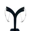 Great TIFFANY&Co. Pierce Elsa Peretti Open Heart Hoop Silver AG925 Women Used