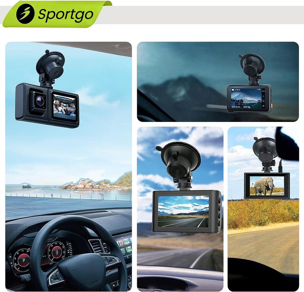 iSportgo Genuine S504 Dash Cam Suction Cup Mount [5th Generation] 360 Degree Rotation Suction