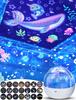 21 Types of Projection Films Included. A Home Planetarium Projector for Children, Featuring Stars, Moon, and Ocean. A Popular, High-quality Projector