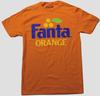 Unisex Shirt Cotton Oversize Large Size New Camisa Masculina Fanta Orange Da Coca-cola, Nova, Pequena
