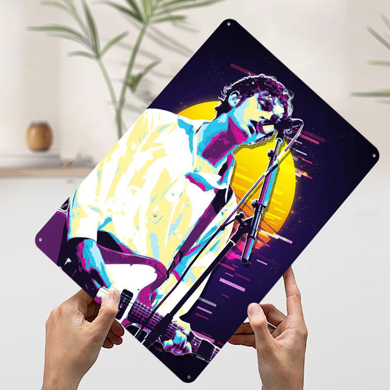 

Retro Music Tin Plaque Poster Customized Wall Art Retro Vintage Metal Signs for Man Cave Decoration At Home Decor Items Room Men 7.9x11.8In(20x30cm)