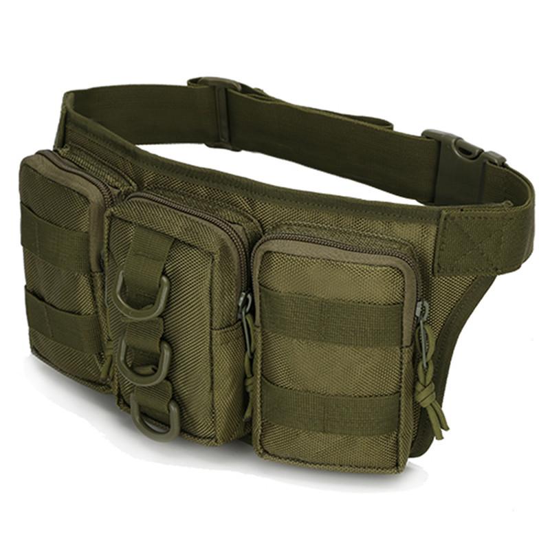 Waterproof Oxford Men Fanny Pack Tactical Military Army Waist Bag Hiking Outdoor Camping Shoulder Bum Belt Bum Sport Chest Bags