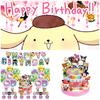 Melody Kuromi Sanrio Happy Birthday Party Decorations Set With Balloons And Cake Toppers Durable And Fun!