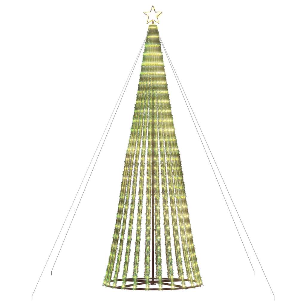 Vidaxl Stożkowa Choinka Z Lampek, 1028 Ciepłych Białych Led, 403 Cm