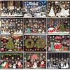 Merry Christmas Snowflake Santa Claus Wall Sticker Murals Home Decals Christmas Window Stickers
