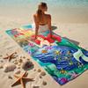 Custom Name Lights Stylish Digital Printing Beach Towel Quick‑Drying Absorbent Blanket for Beach Pool Gym Travel