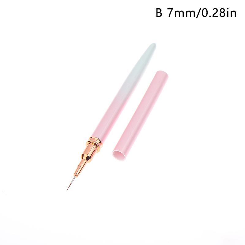1/5 buc Pensule Profesionale pentru Nail Art, Linii, Detalii, Desen, Pictură, Instrumente Tip Stilou pentru Manichiură
