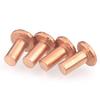 Red Copper Countersunk Solid Rivets with Flat Heads - Sizes M2 to M6