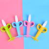 Baby Silicone Training Toothbrush BPA Free Banana Shape Safe Toddle Teether Chew Toys Teething Ring Gift Infant Baby Chewing