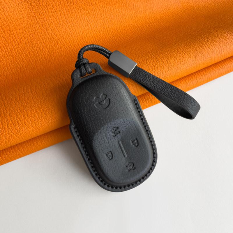 Premium Ceramic Key Shell for 2026 NIO ES8 ET9 - Genuine Leather Cover & Buckle for Men & Women