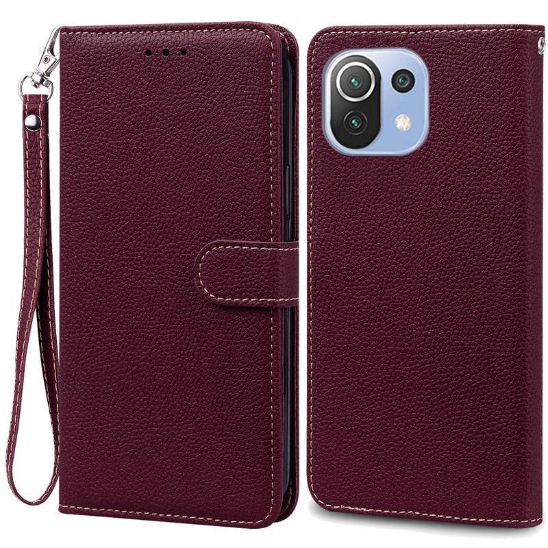 Mi 11 Lite Deksel For Xiaomi Mi 11 Lite 5G NE Lær Lommebok Flipdeksel For Xiaomi Mi 11 Lite Deksel Mi11 11i Cover Coque Fundas