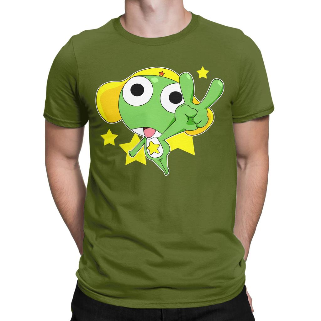 Cute Sgt Frog Keroro Comedy Anime T Shirt Men Women 100 Cotton TShirts Round Neck  Tees Short Sleeve Clothing Gift Idea