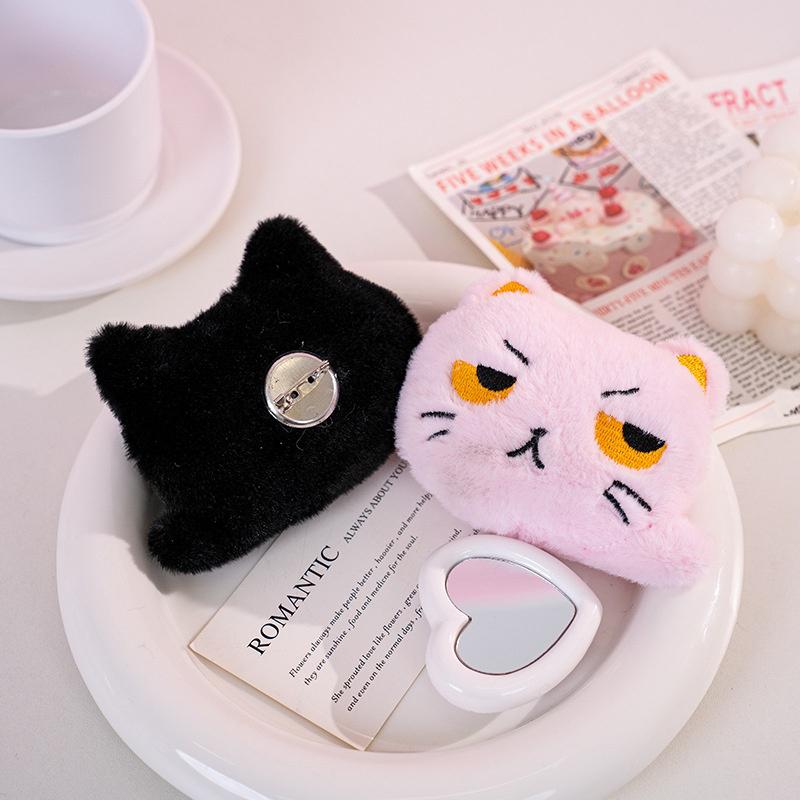 Cute Cartoon Cat Keychain Plush Doll Pendant Keyring For Women Girls Bag Ornament Car Key Chain Gifts Accessories