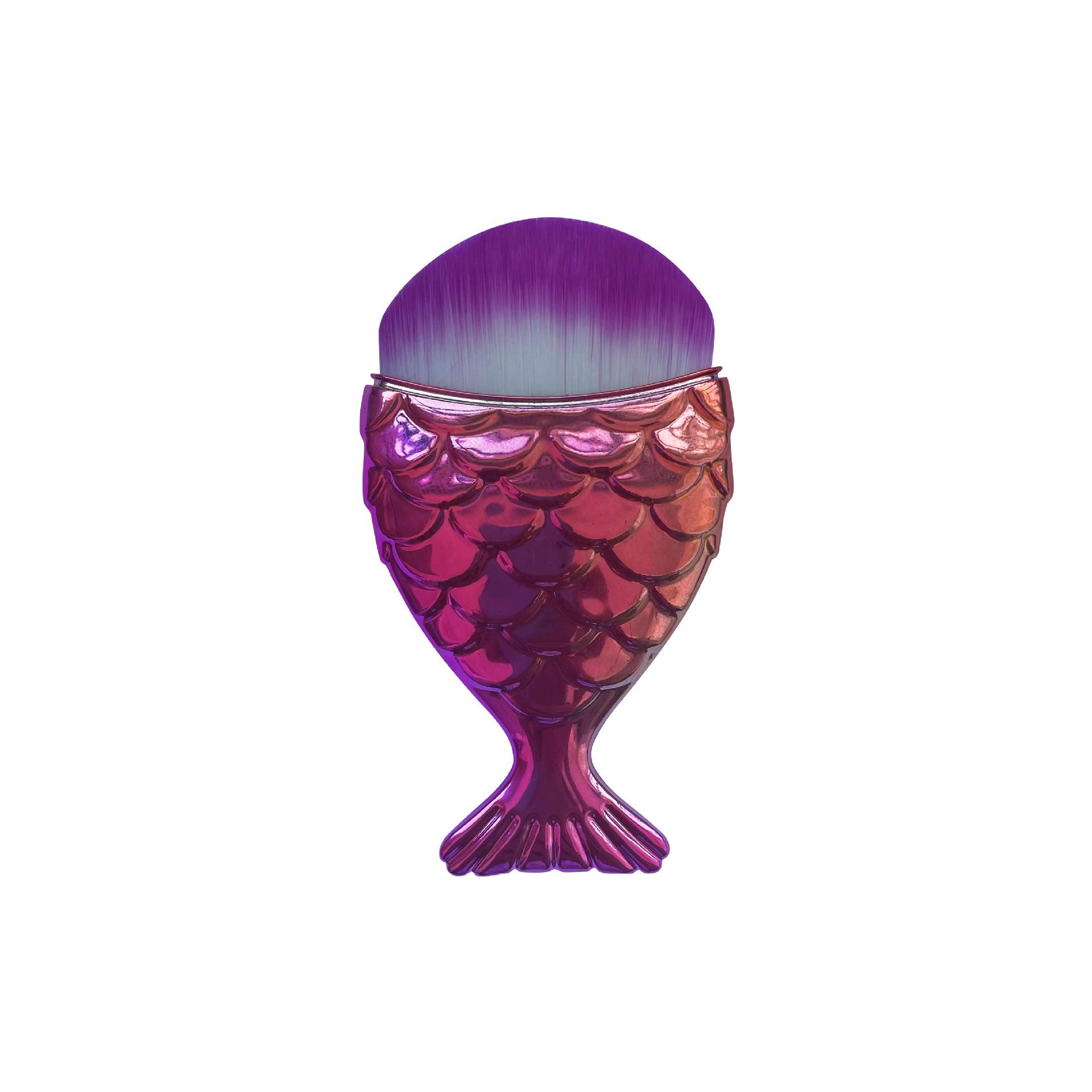 

Румяна «Красивая русалка/ракушка», кисти для пудры, тональная основа для контура «рыба», модный макияж, растушевка, косметический инструмент, кисть для тональной основы