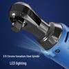 Dongcheng Batteridrevet 90-graders Vinkel-Skralle Wrench CN-plugg (adapter inkludert)