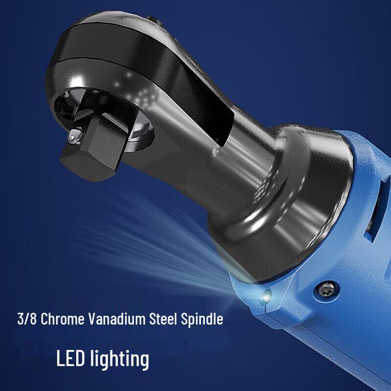 Dongcheng Batteridrevet 90-graders Vinkel-Skralle Wrench CN-plugg (adapter inkludert)