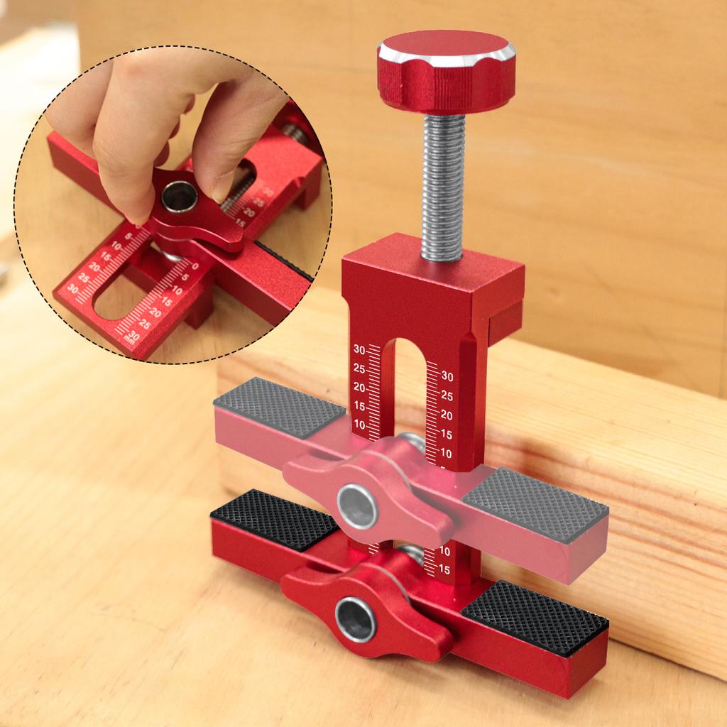 Woodworking Cabinet Door Installation Tool W/ Adjustable Positioner Cabinet Door Positioning Tool Quick Installing Cabinet Doors