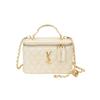 (Gebroken wit) Modieuze crossbodytas diamanten kettingtas