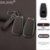 Leather Car Key Case Cover For Subaru Brz Sti Xv Sv Forester Legacy Outback Crosstrek Impreza Wrx Ascent Keychain Accessories