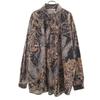 90s Old Real Tree Camo Pattern Long Sleeve Cotton Shirt Men's Used