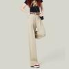 Wide-leg Jeans Women's Spring and Autumn New Pleated Loose High-waisted Versatile Straight Tube Drape Floor-mopping Jeans