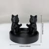Cute Cat Candle Stand, Desktop Craft Decoration Ornaments, Cat Ornaments Living Room Bedroom Home Decoration [excluding Candles]