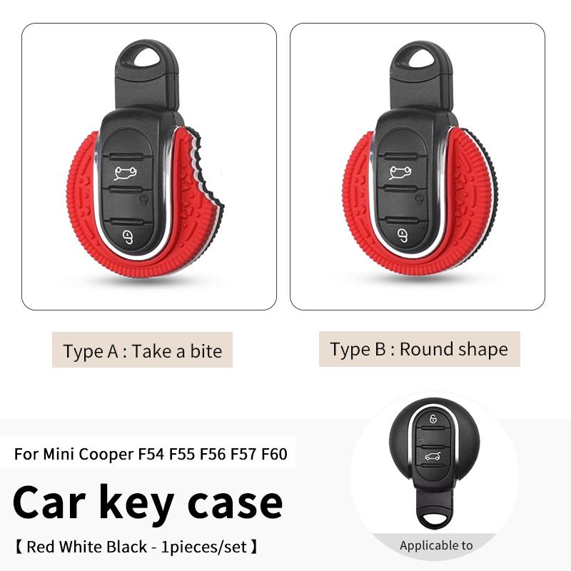 Car Key Case Shell Keychain Decorative For Mini Cooper F56 F55 F57 F54 F60 Countryman Auto Key Protection Car Accessories