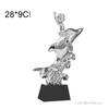 Customized Resin Dolphin Breaststroke Butterfly Swimming Crystal Base Trophy, Excellent Awards, Home Decor Craft, Lettering, 1Pc