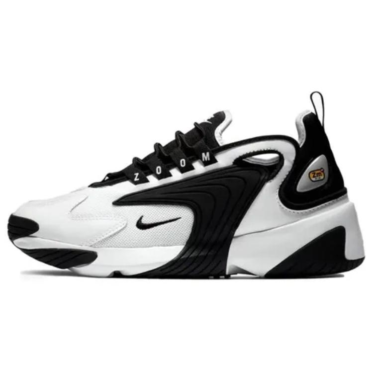 Nike Zoom 2K Textile, Leather Low Top Running Shoes Unisex Black White AO0269-101(Team47-zoom)