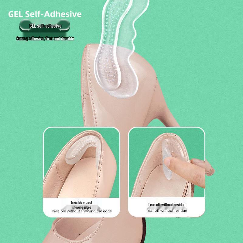 GEL Adjustable Anti-Wear Heel Stickers - Invisible, Self-Adhesive Cushions for High Heels (Spring/Summer)
