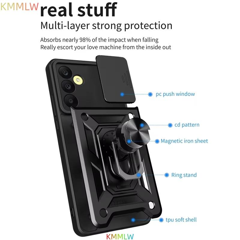 Armor Case For Samsung Galaxy M15 M35 M55 5G M14 M34 M54 M23 M33 M53 M56 M16 M62 Coque Ring Holder Shockproof Lens Protect Cover