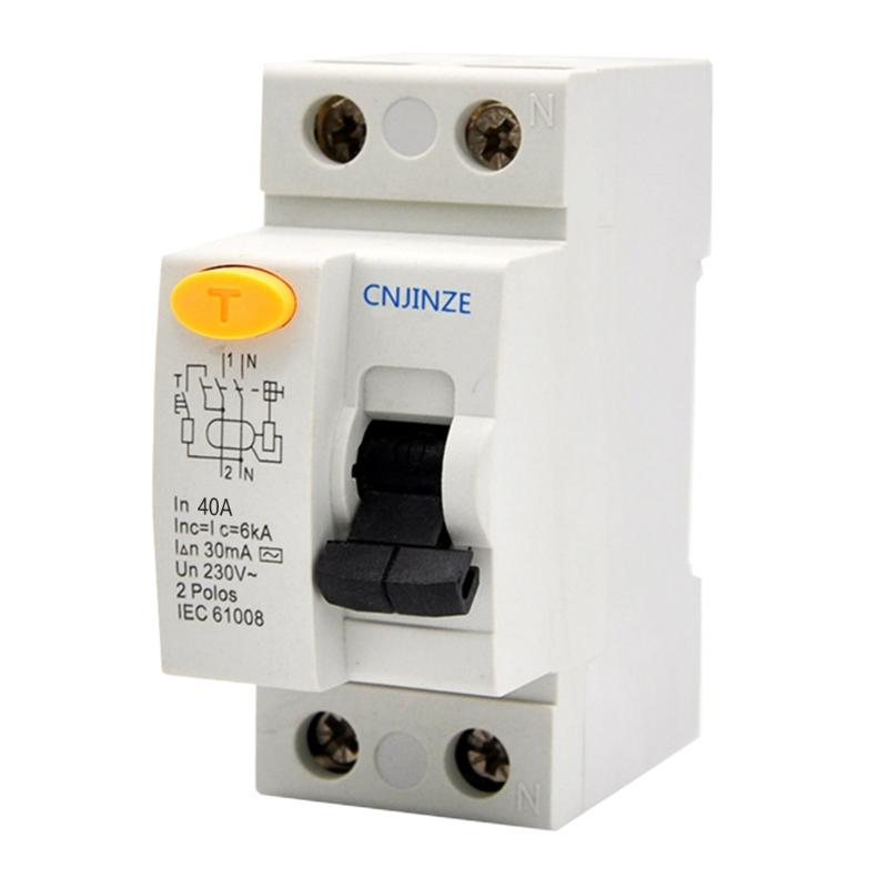2Pin 40A Residual Current Circuit Breaker Residual Current Device Din Rail Earth Leakage Current Breaker Easy To Use